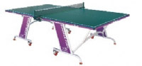 双鱼01—706（降绿色）单折半移动式乒乓球台